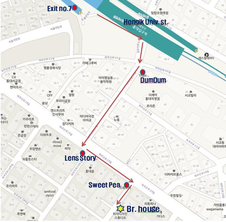 סיאול Br. Guesthouse Hongdae מראה חיצוני תמונה